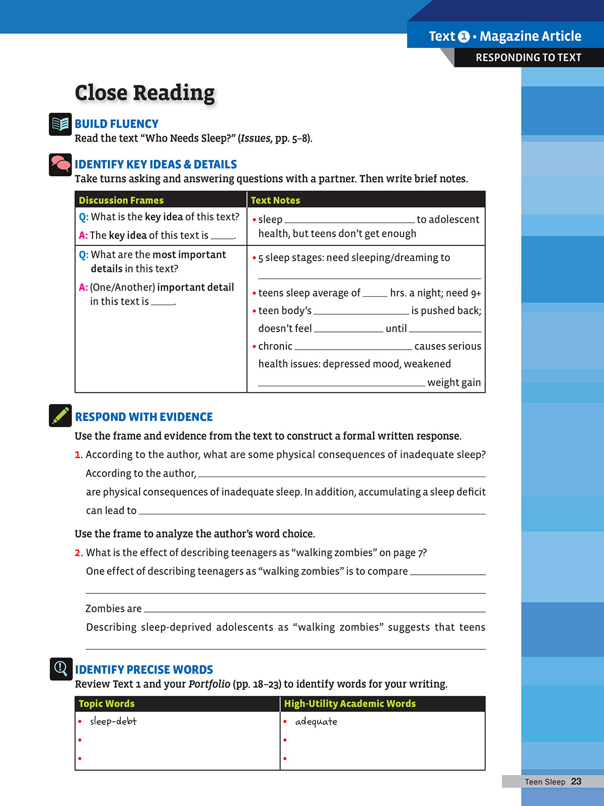 Academic Language Development HMH English 3D