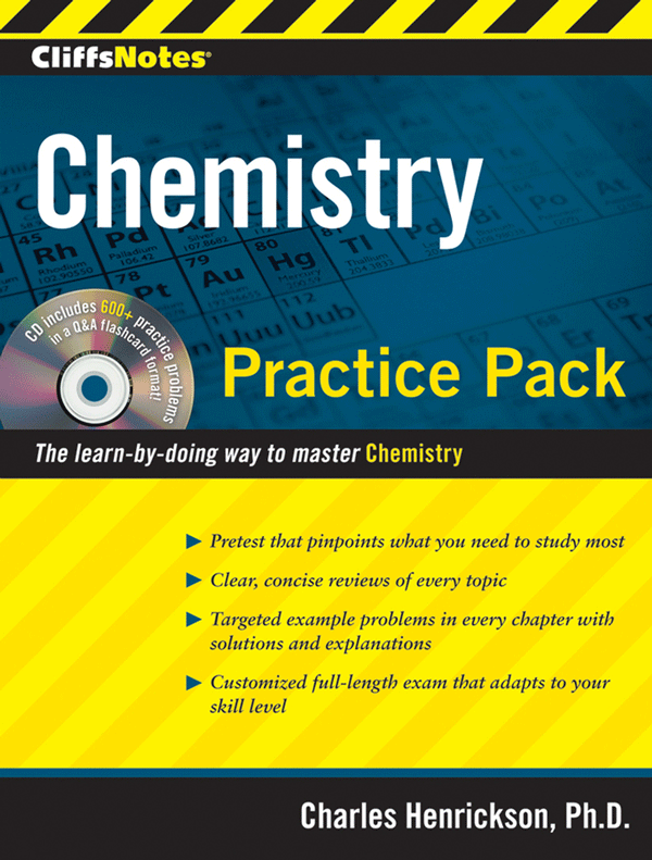 Cliffsnotes Chemistry Practice Pack