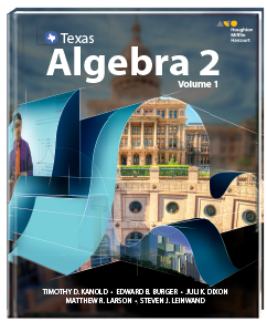 Houghton Mifflin Harcourt Texas HMH Algebra 1, Geometry and Algebra 2 ...